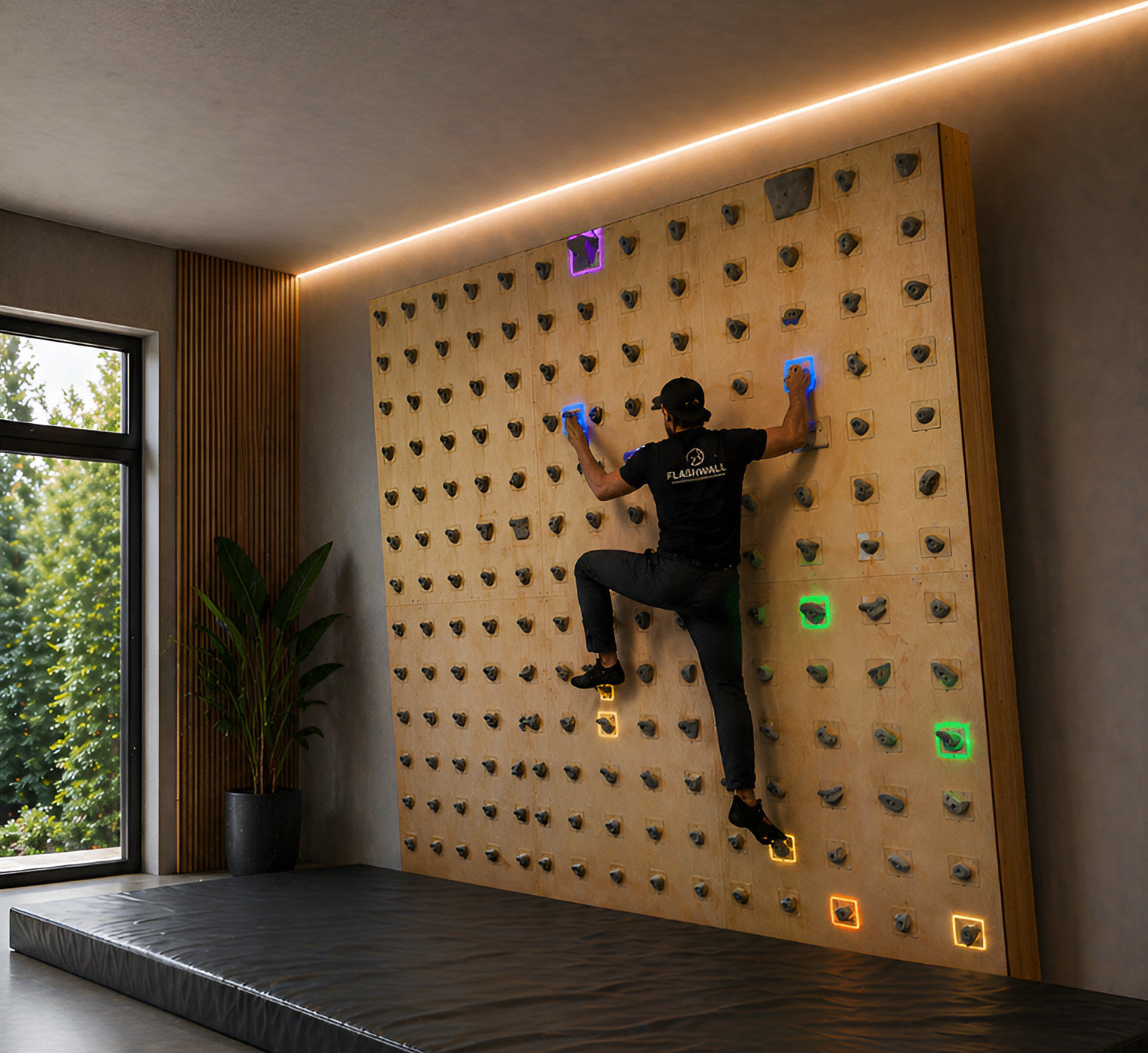 Flashwall Boulderwand im Einsatz